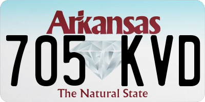AR license plate 705KVD
