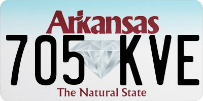 AR license plate 705KVE