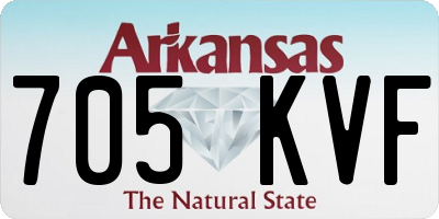 AR license plate 705KVF