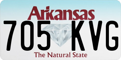 AR license plate 705KVG