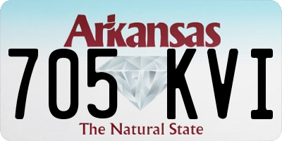 AR license plate 705KVI