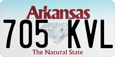 AR license plate 705KVL