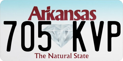 AR license plate 705KVP