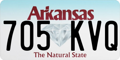 AR license plate 705KVQ