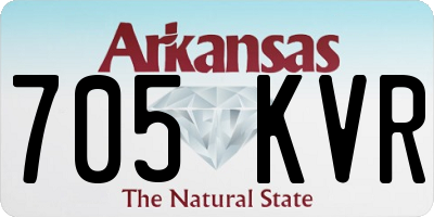 AR license plate 705KVR