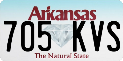 AR license plate 705KVS