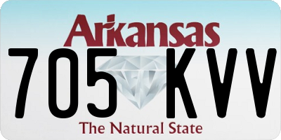 AR license plate 705KVV
