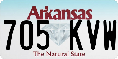 AR license plate 705KVW