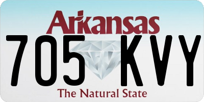 AR license plate 705KVY