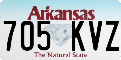 AR license plate 705KVZ