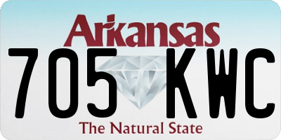 AR license plate 705KWC
