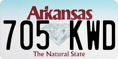 AR license plate 705KWD