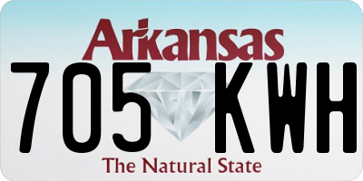 AR license plate 705KWH
