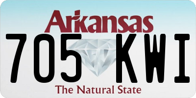 AR license plate 705KWI