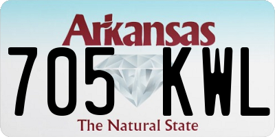 AR license plate 705KWL