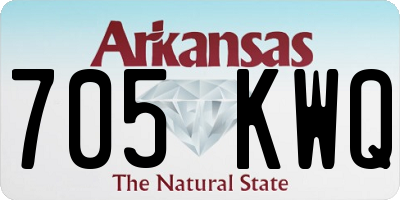 AR license plate 705KWQ