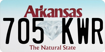 AR license plate 705KWR