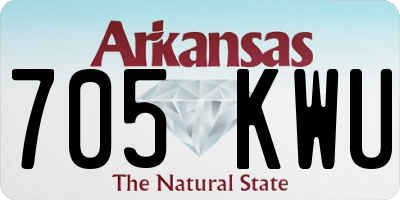 AR license plate 705KWU