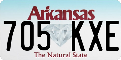 AR license plate 705KXE