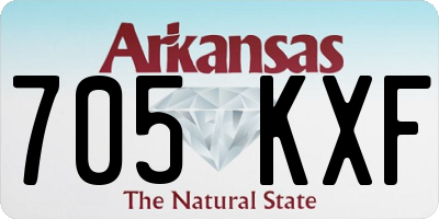 AR license plate 705KXF