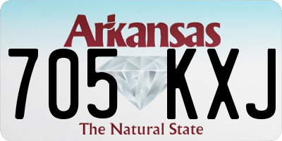 AR license plate 705KXJ