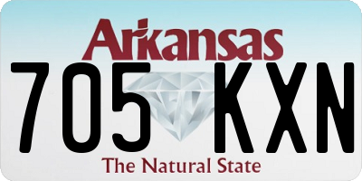 AR license plate 705KXN