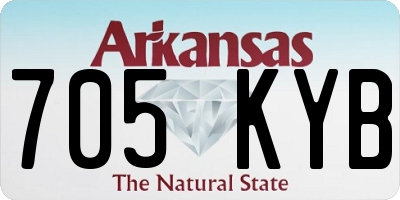 AR license plate 705KYB
