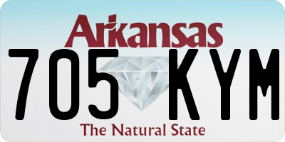AR license plate 705KYM