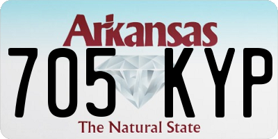 AR license plate 705KYP