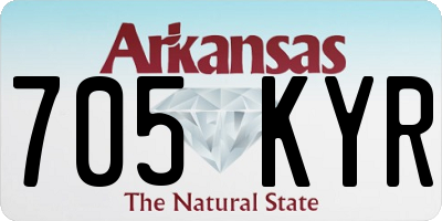 AR license plate 705KYR