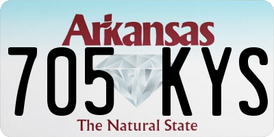 AR license plate 705KYS