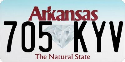 AR license plate 705KYV