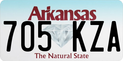 AR license plate 705KZA