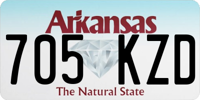 AR license plate 705KZD