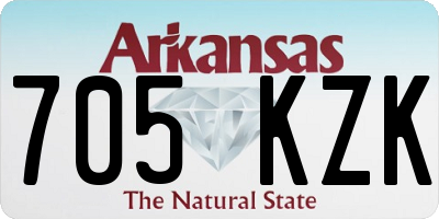 AR license plate 705KZK