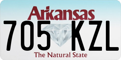 AR license plate 705KZL