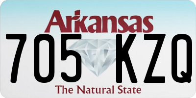 AR license plate 705KZQ