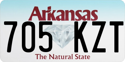AR license plate 705KZT