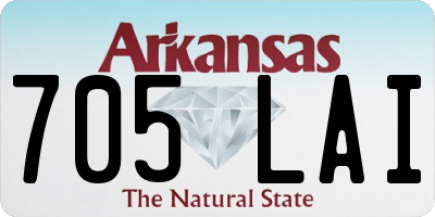 AR license plate 705LAI