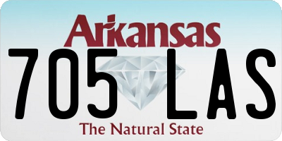 AR license plate 705LAS