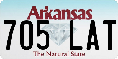 AR license plate 705LAT