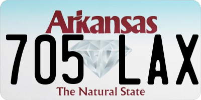 AR license plate 705LAX