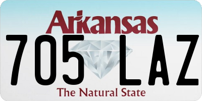 AR license plate 705LAZ