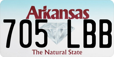 AR license plate 705LBB