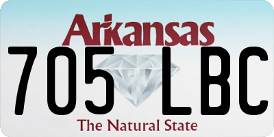 AR license plate 705LBC