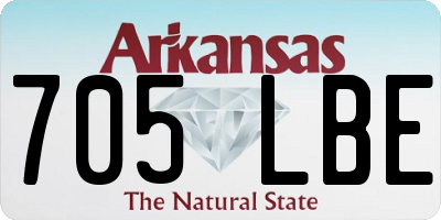 AR license plate 705LBE