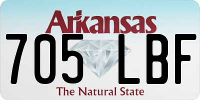 AR license plate 705LBF