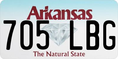 AR license plate 705LBG