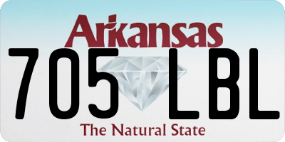AR license plate 705LBL