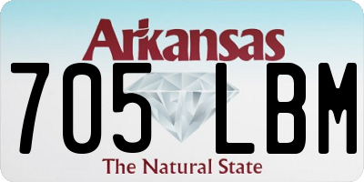 AR license plate 705LBM